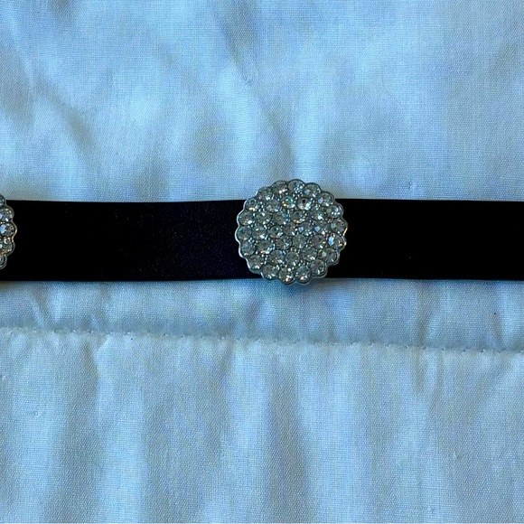 Kate Spade In the Loop Black Leather/Pave Belt - Picture 5 of 7